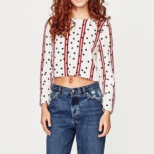 Zara Open Back Top Size S